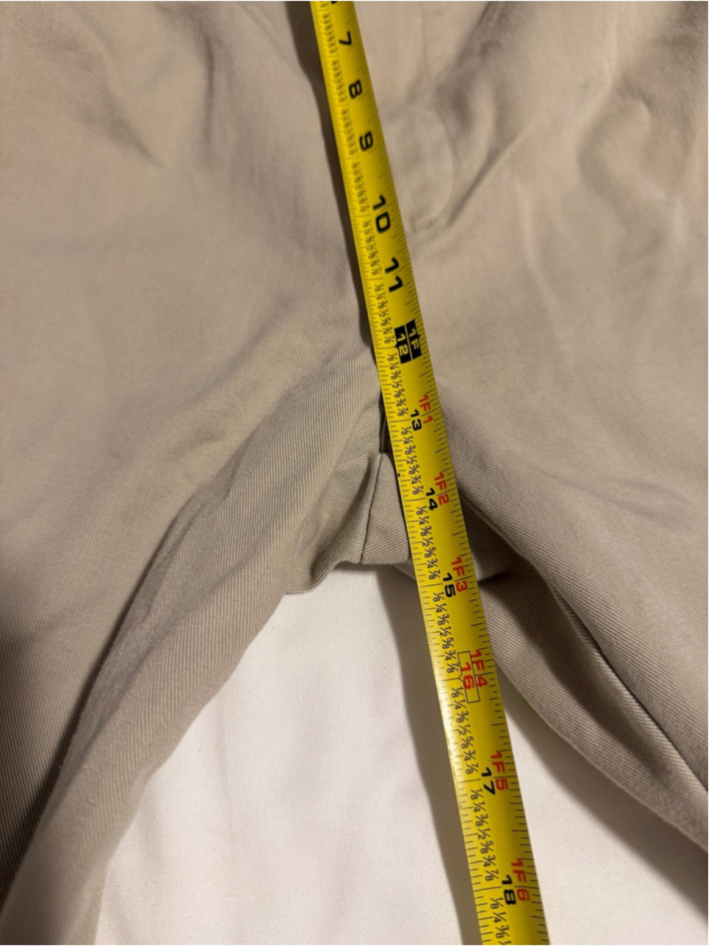 Ralph Lauren Polo men’s pleated vintage khaki chinos 38x32 see measurements - Picture 7 of 8